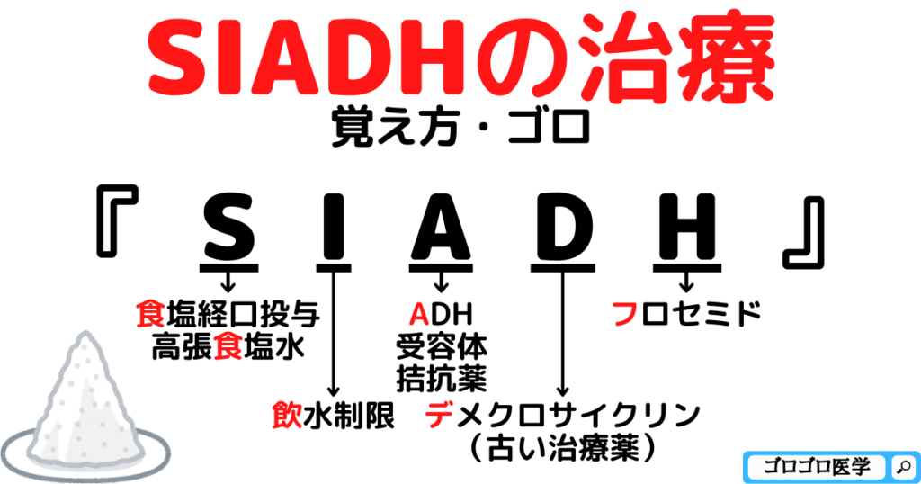 SIADHの治療の覚え方・ゴロ【橋中心髄鞘崩壊症とは?機序と症状】